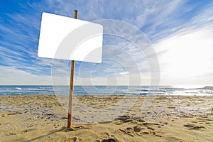 Billboard on the beach