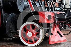 iron steam locomotive wheel