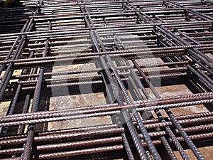 Iron steel bars construction material