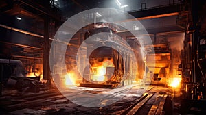 Iron and steel making factory, Steel industry