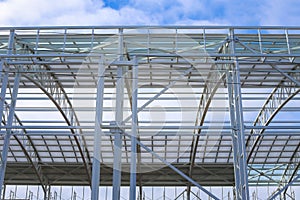 Iron structure in process of being built