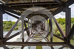 Iron structures of the abandoned Kiik Hydroelectric Power Station
