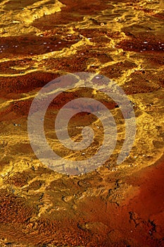 Iron Sulfate Patterns in the Waters of Rio Tinto