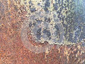 Iron surface rust. Rusty metal sheet, old grunge metal texture use for background, industrial texture for abstract Background