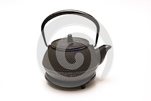 Iron teapot called Nambu ironware in Japan