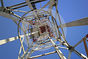 Iron tower from above