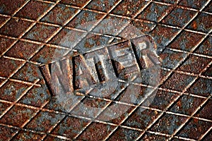 Iron Water Cover Man Hole Rusty