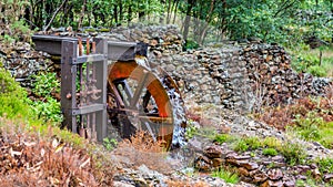 Iron Water wheel in Wales, UK