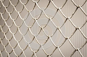 Iron wire fence, imprisonment concept photo