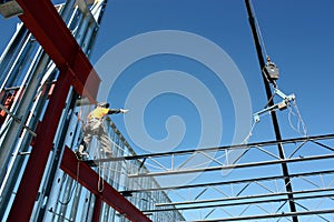 Iron Worker Setting Bar Joist