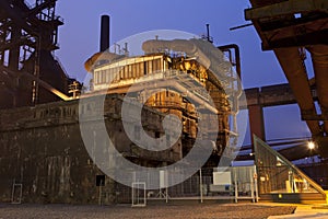 Iron works at night