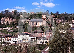 Ironbridge town and church.