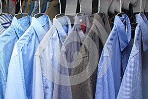 Ironed shirt at the dry cleaners