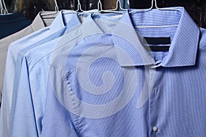 Ironed shirt at the dry cleaners