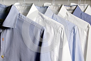 Ironed shirt at the dry cleaners