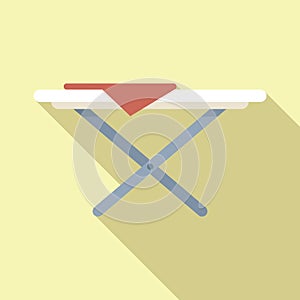Ironing board icon flat vector. Steam household