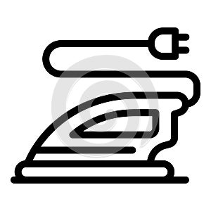 Ironing service icon, outline style