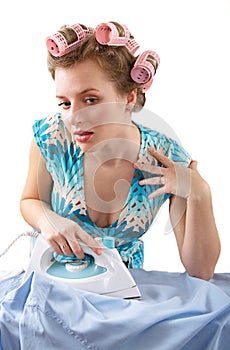 Ironing woman