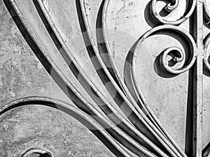 Ironwork Pattern On Door