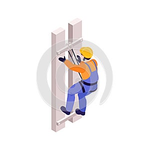 Ironworker Isometric Icon