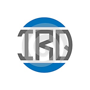 IRQ letter logo design on white background. IRQ creative initials circle logo concept. IRQ letter design