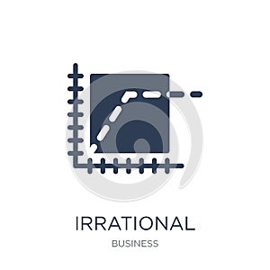 Irrational exuberance icon. Trendy flat vector Irrational exuberance icon on white background from Business collection photo