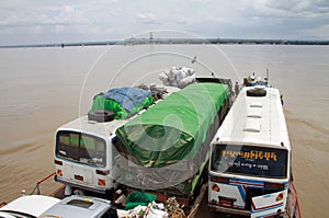 Irrawaddy river crossing in Pakokku