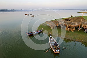 Irrawaddy river in myanmar
