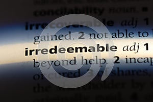 irredeemable