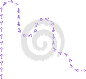 irregular abstract form squared waves