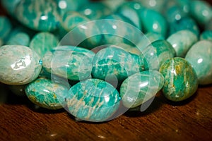 Irregular amazonite beads