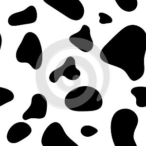 Irregular blob, seamless pattern of abstract organic shapes. Abstract irregular random blobs. Simple liquid amorphous