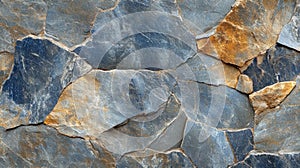 Irregular Blue And Brown Stone Wall Texture