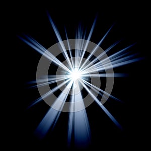 Irregular blue white star 2