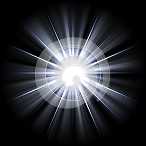 Irregular blue white star 3