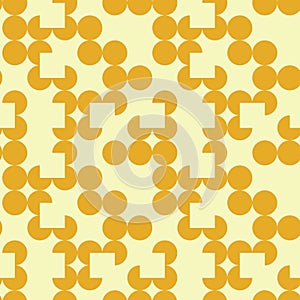 Irregular circle grid seamless pattern