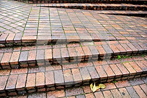 Irregular external staircase