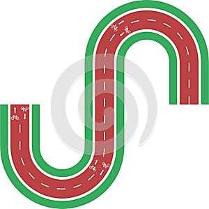 Irregular maze rounded waves