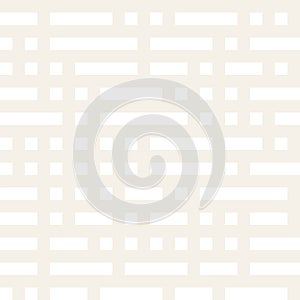 Irregular Maze Shapes Tiling Contemporary Graphic Design. Vector Seamless Black and White Pattern