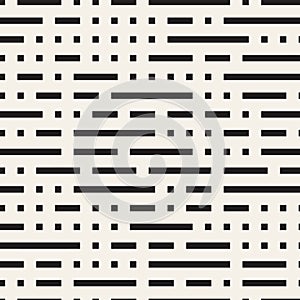 Irregular Maze Shapes Tiling Contemporary Graphic Design. Vector Seamless Black and White Pattern