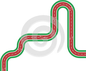 Irregular path rounded waves