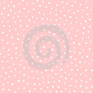 Irregular polka dots. Trendy seamless pattern.