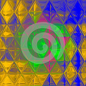 Abstract irregular polygon background triangle pattern in multi color