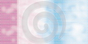 Irregular Rounded Lines Halftone Transition Abstract Background Pattern.