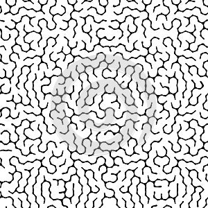 Irregular seamless pattern. Abstract maze design. Labyrinth backround, vector illustration.