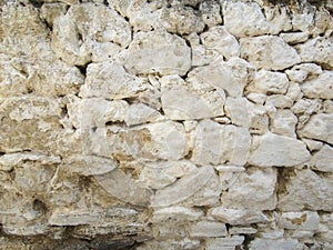 irregular texture of old stone wall