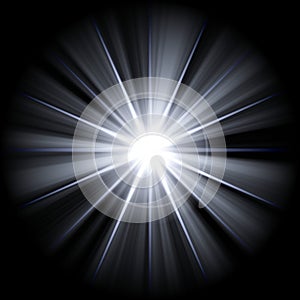 Irregular white star 3