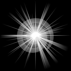 Irregular white star