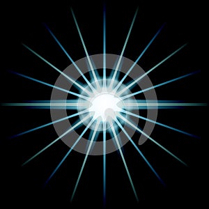 Irregular white star