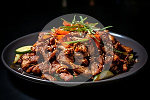 Irresistible bulgogi. delectable south korean delight featuring marinated grilled beef